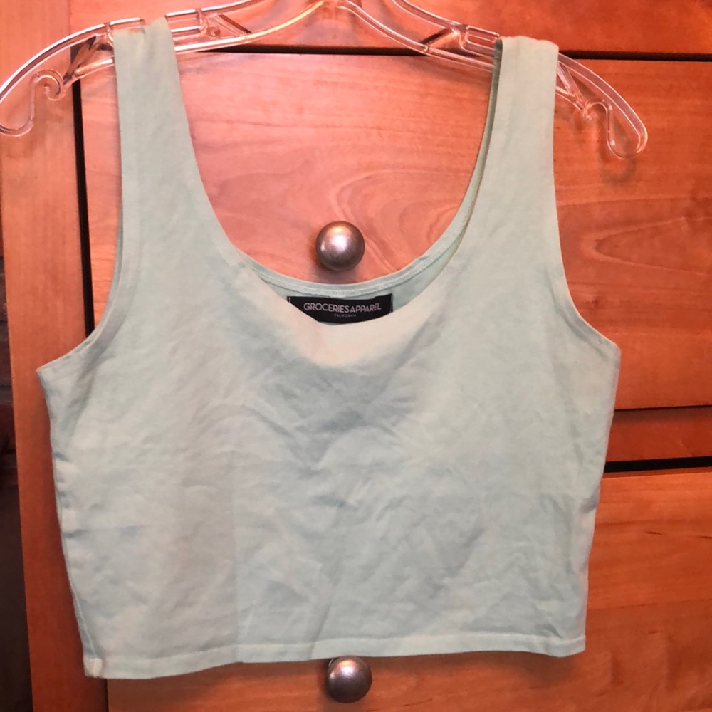 Groceries cropped tank
